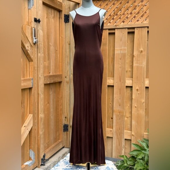 🆕 RAT & BOA 🧿 NWOT Deia Slinky Little Brown Jersey Dress, Sz S US 4 - Picture 9 of 14